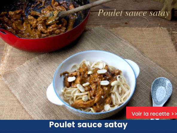 Poulet sauce satay